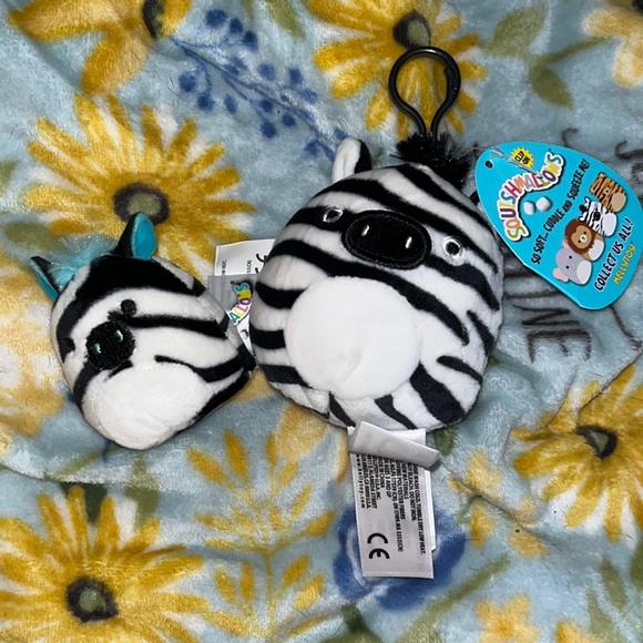 One 3.5in keychain and one 2in zebra Squishmellow - Picture 1 of 2